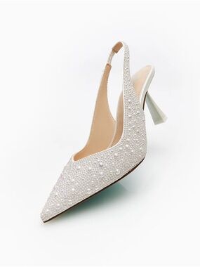 Betsey Johnson Clark Pearl Slingback Pumps